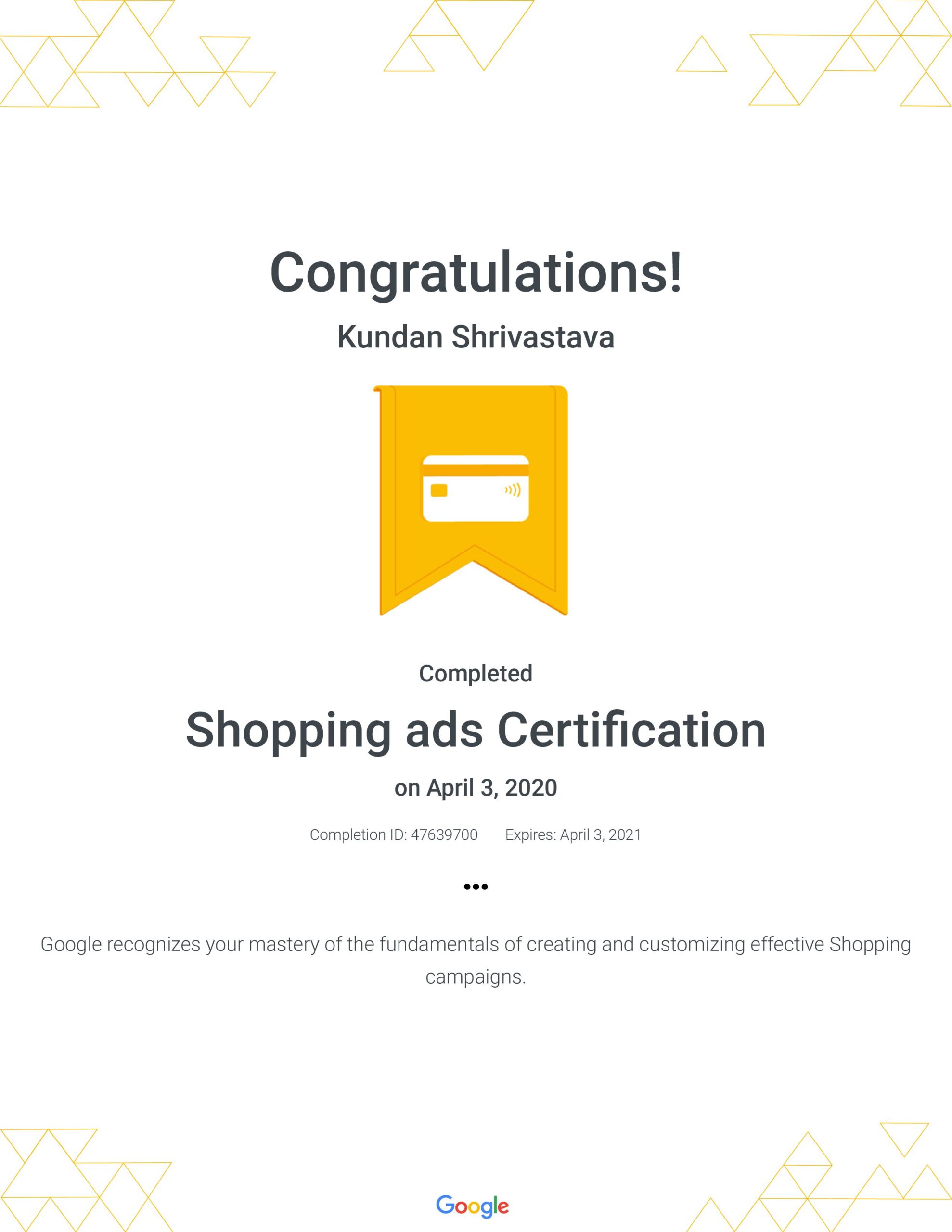 Shopping ads Certification _ Google_01